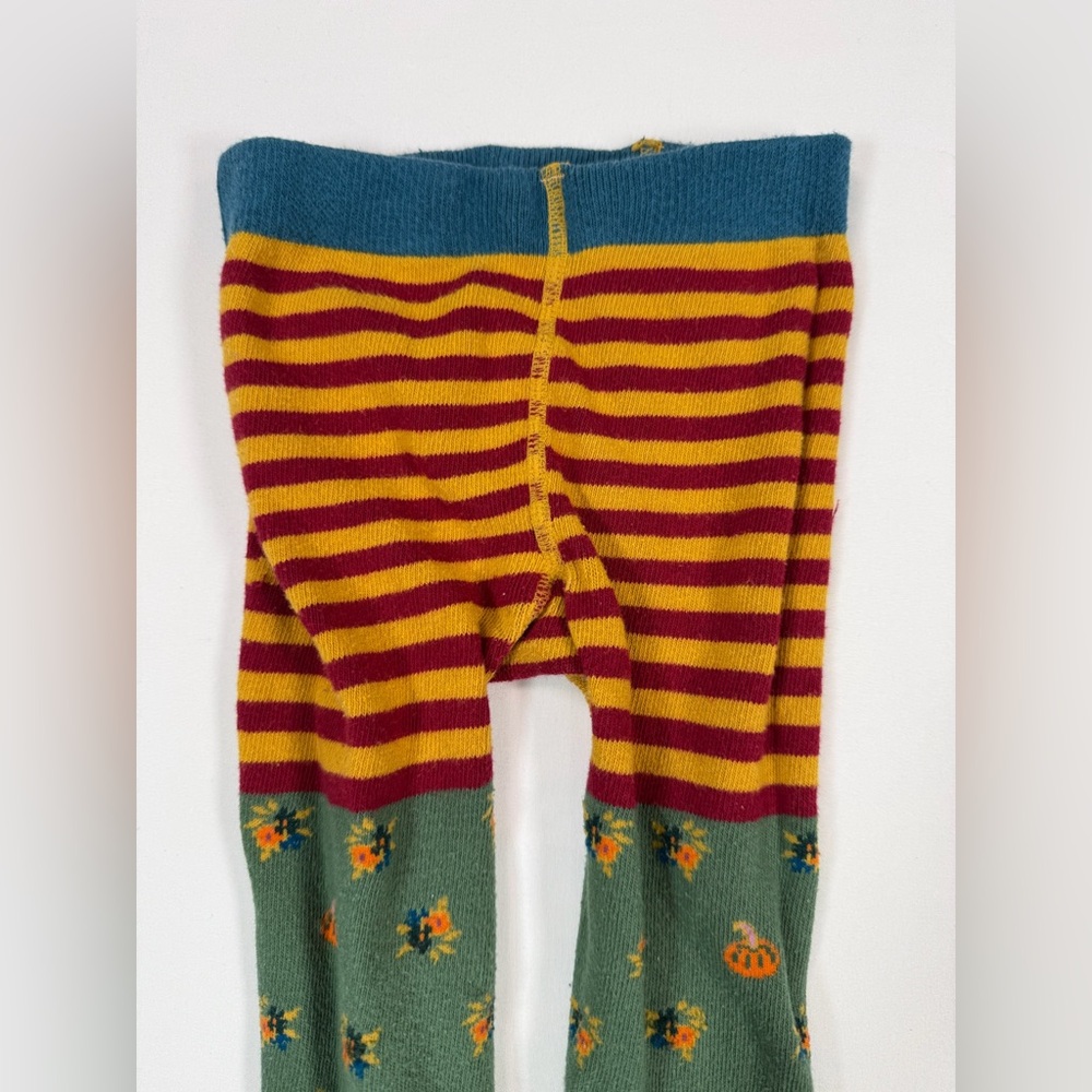 MATILDA JANE Girls' "Choose Your Own Path" Fall Floral Foliage Knit Tights 4-6 - Picture 5 of 10